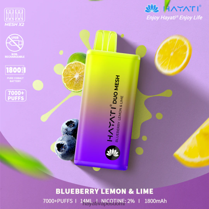mustikka sitruuna & lime