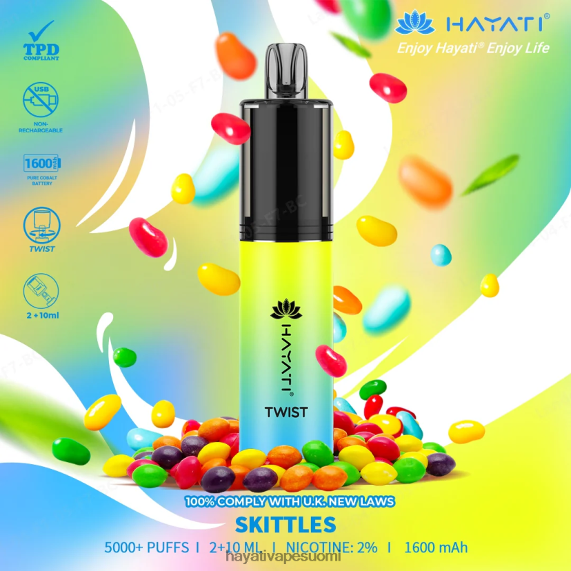 Hayati Store Suomi - Hayati Twist kertakäyttöinen 468Z4J80 keilarit