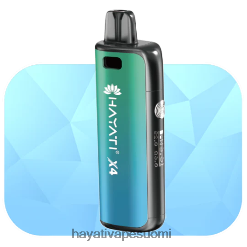 Hayati Vape Shop - Hayati X4 uudelleen täytettävä kotelojärjestelmä 468Z4J59 auroran vihreä