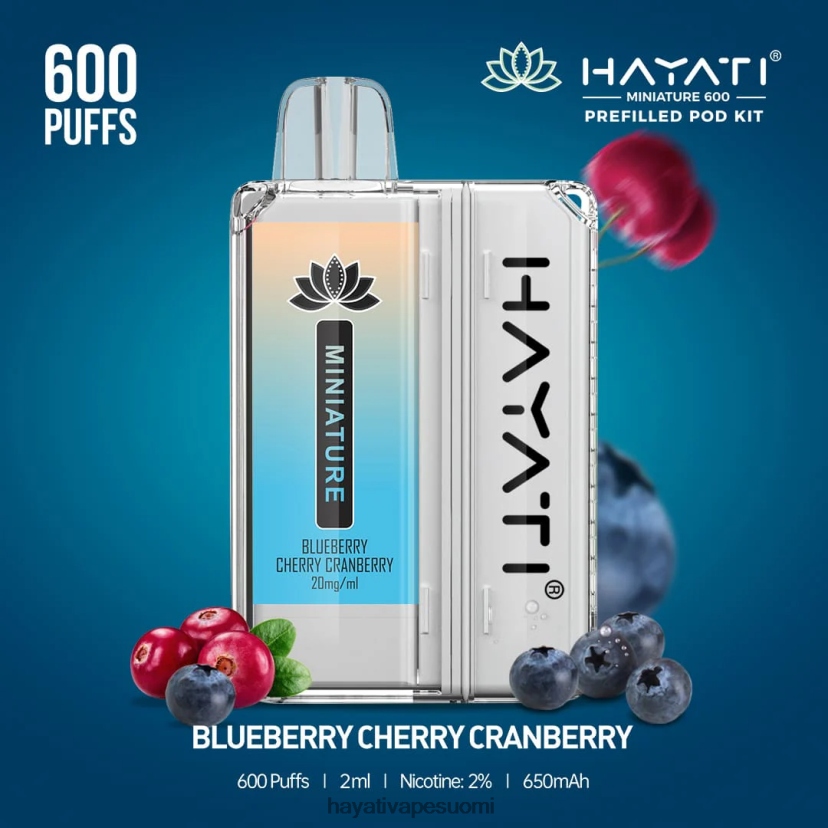 Hayati Suomi - Hayati Miniature 600 pussisarjaa 468Z4J31 mustikka kirsikka karpalo