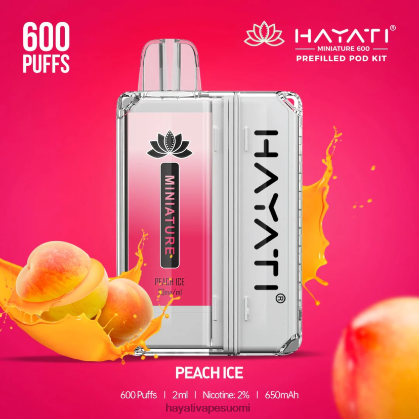 Hayati Suomi - Hayati Miniature 600 pussisarjaa 468Z4J41 persikkajäätä